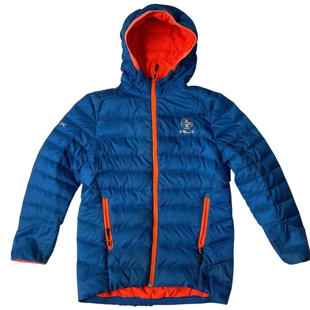 RLX Ralph Lauren Kids' Hooded Long Sleeve Full Zip Puffer Quilted Jacket Size 2T